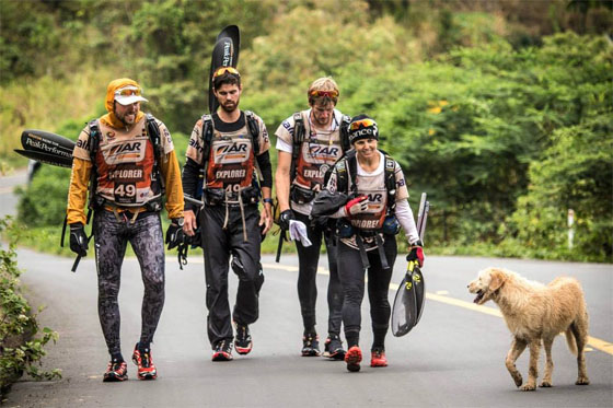 Il cane randagio Arthur, adottato in Amazzonia dal team svedese di gare estreme