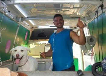 Toelettatura del cane a domicilio: un furgone adattato per la pulizia del cane